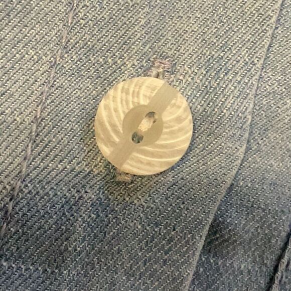 New Zara soft denim Shirt Midi Maxi belted Dress size Medium linen blend - Picture 13 of 13